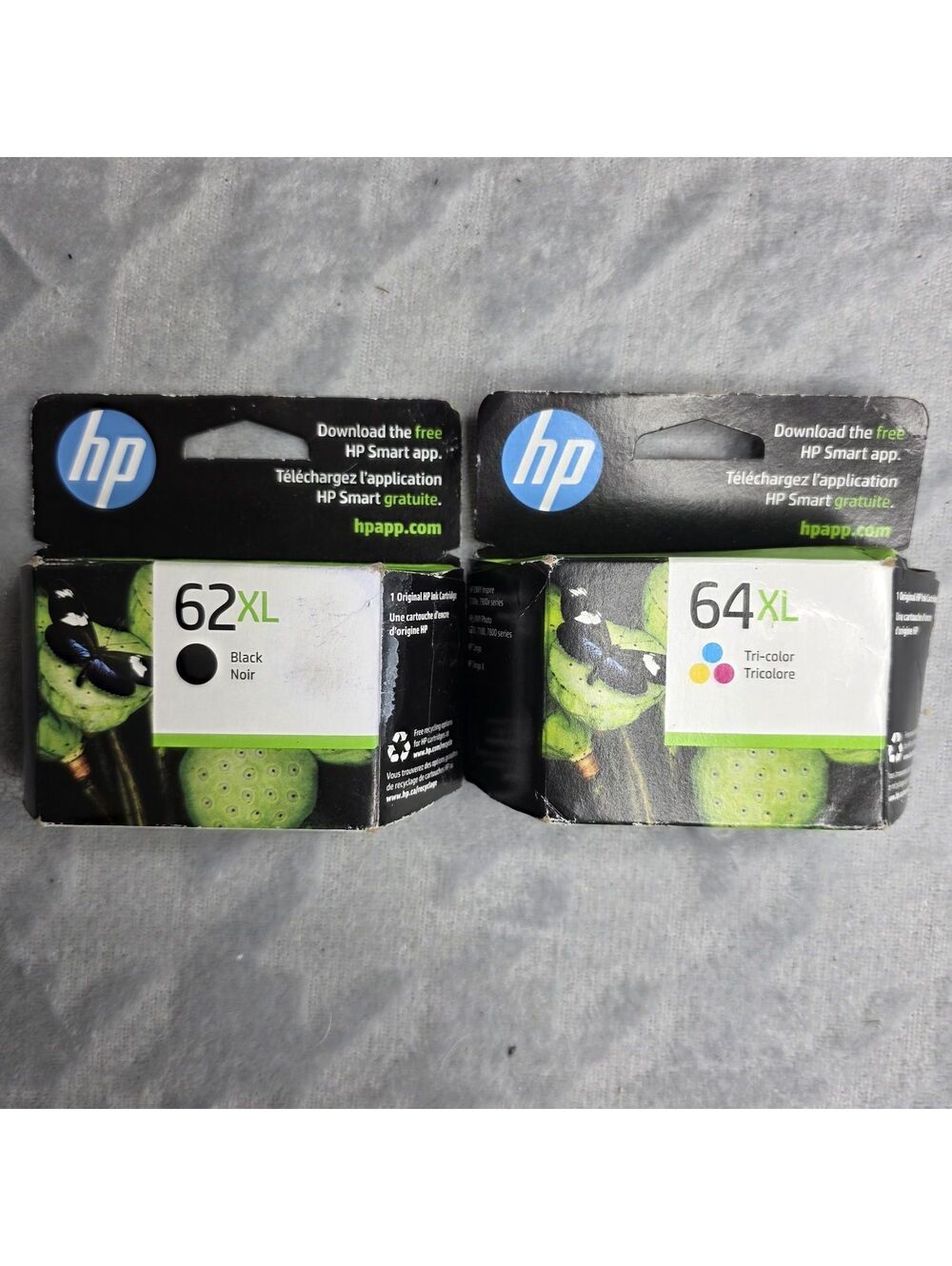 HP 2 Pack 64XL Black & Tri-Color Ink Envy 7155 7158 SEALED Boxes